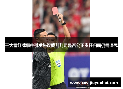 王大雷红牌事件引发热议裁判判罚是否公正责任归属仍需深思